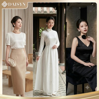 [ DAISYN ] N879 Vòng Cổ choker Da Ngắn Mặt Hoa Hồng Phong Cách Hàn Quốc