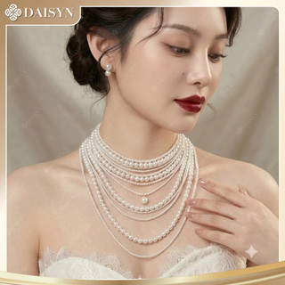 [ DAISYN ] N926  Dây chuyền ngọc nhân tạo cô dâu  ,  vòng cổ ngọc nhân tạo sang trọng cho nữ