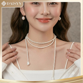 [ DAISYN ] N887 Dây chuyền ngọc trai nhân tạo dài  ,  chuỗi hạt ngọc trai mang áo dài