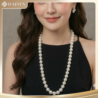 [ DAISYN ] N832 dây chuyền hạt ngọc trai nhân tạo áo dài 12li 80cm , chuỗi hạt ngọc trai nhân tạo áo ngũ thân sang trọng