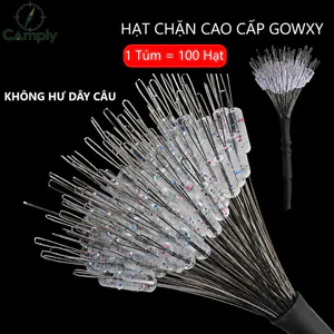 Set 100 Hạt Chặn Silicon, Hạt Chặn Phao Câu Đài Chặn Phao Câu Cá