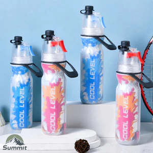 Bình Nước Phun Sương 500ml Giữ Lạnh – Chai Nước Thể Thao Pickleball Đạp Xe Tiện Lợi