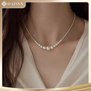 Dây Chuyền, Chuỗi Hạt Ngoċ Trai Nhân Tạo Dài, Thuỷ Tinh Phong Cách Vintage, Phù Hợp Nhiều Dịp - DAISYN