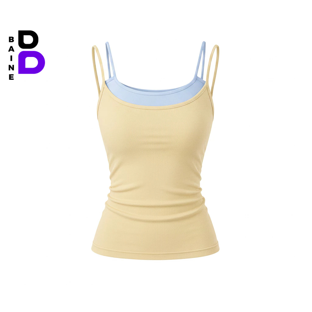 [MỞ BÁN] Áo Thun Nữ Ôm Body HAI DÂY PHỐI MÀU Thun BORIP LỤA Giả 2 Lớp Dáng Dài DD36, Áo 2d Mix 2 Màu Mềm Mát BAINE | BigBuy360 - bigbuy360.vn