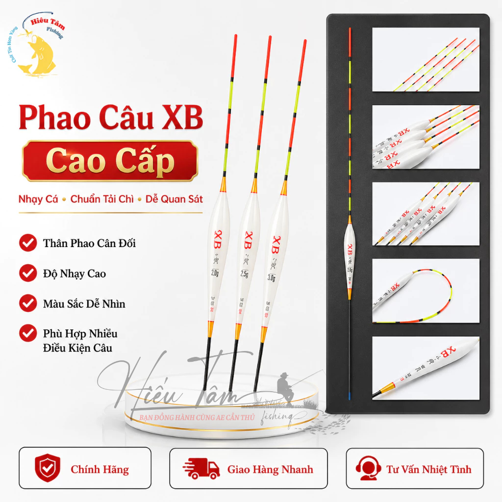 Phao Câu Đài XB Tăm To Chất Liệu Phao Nano Chuyên Câu Trắm Chép Tín Hiệu Nhậy