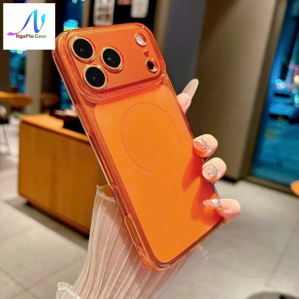 Ốp silicon nhám lưng cho iPhone 15 Promax 16/15/14/13/12/11 Pro bảo vệ camera Ốp màu hồng, cam,Titan