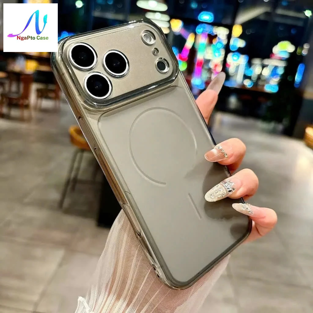 Ốp silicon nhám lưng cho iPhone 15 Promax 16/15/14/13/12/11 Pro bảo vệ camera Ốp màu hồng, cam,Titan