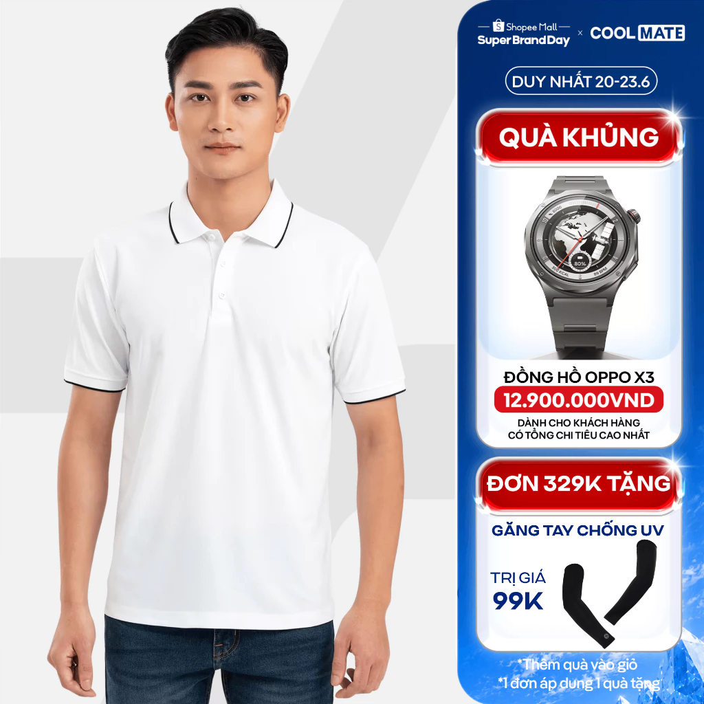 [TẶNG QUÀ ĐƠN 329K]Áo Polo nam SCafé nam tính  khử mùi hiệu quả Coolmate