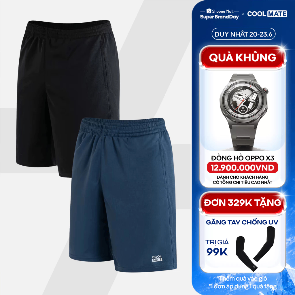 [TẶNG QUÀ ĐƠN 329K]Combo 02 Quần thể thao nam ProMax-S1 Gym, chạy bộ, Pickleball, Tennis thoáng khí, thấm hút Coolmate