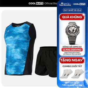 Set đồ chạy bộ thể thao Áo Singlet Advanced Vent Tech và Quần Maxcool thoáng khí Coolmate