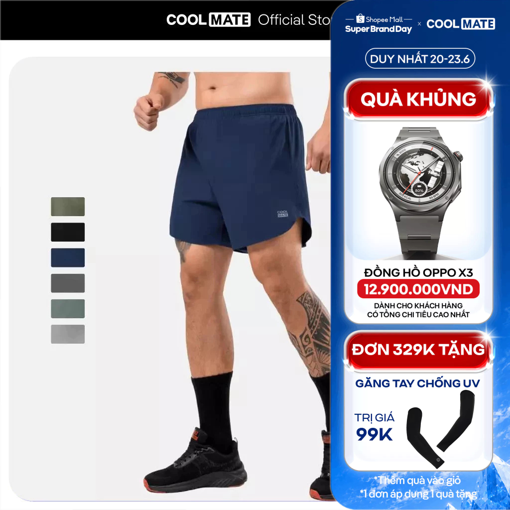 [TẶNG QUÀ ĐƠN 329K]Quần thể thao nam Maxcool vận động thoải mái Coolmate Livestream