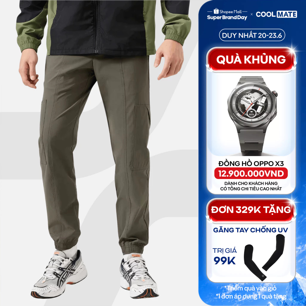 [TẶNG QUÀ ĐƠN 329K]Quần dài thể thao nam Jogger UT đa năng, trượt nước, co giãn, độ bền cao - Coolmate