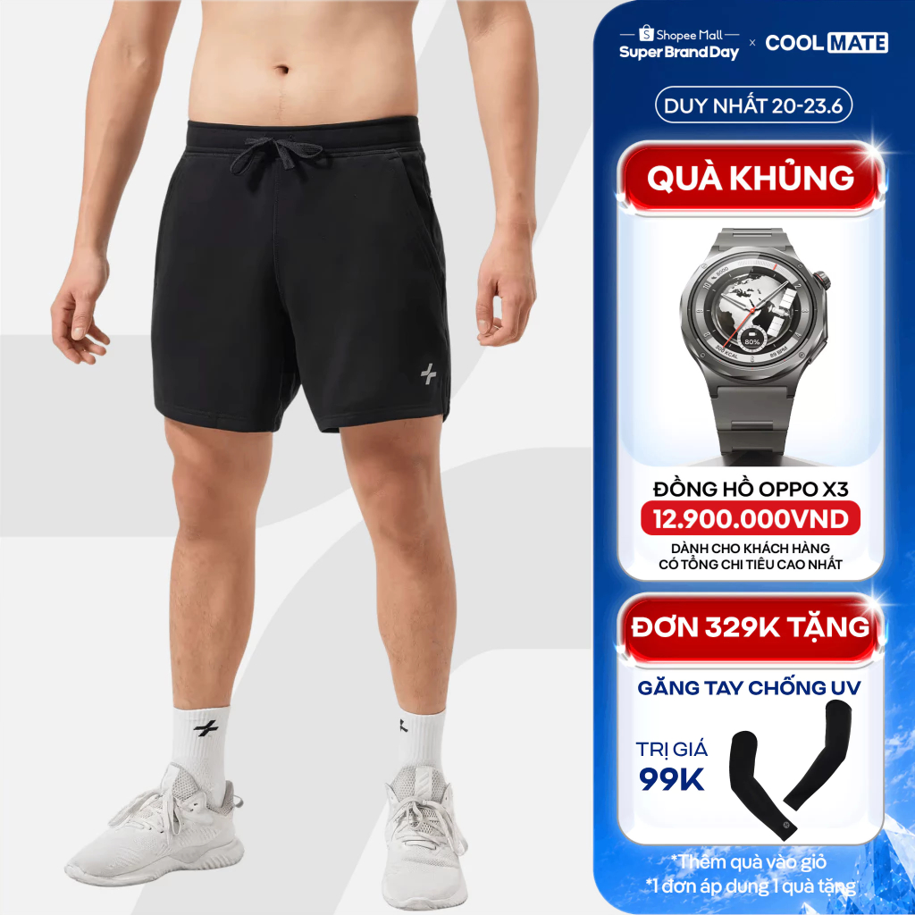 [TẶNG QUÀ ĐƠN 329K]Quần Shorts Gym thể thao Cotton 6 inch II co giãn, thấm hút mồ hôi Coolmate