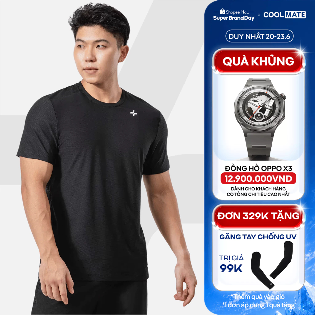 [TẶNG QUÀ ĐƠN 329K]Áo Thun thể thao đa năng Training II co giãn 4 chiều, thấm hút tốt, thoáng khí, nhanh khô Coolmate