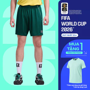 Quần shorts thể thao bóng đá nam phối line Exdry Peformance World Cup thoáng khí, thấm hút tốt COOLMATE