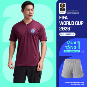 Áo thun thể thao nam cổ V Exdry ProActive World Cup, áo đa năng bóng đá, mặc hàng ngày Coolmate