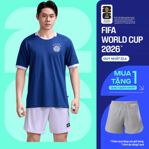 Áo thun phối bo cổ Exdry Performance World Cup, áo đa năng thể thao bóng đá, áo mặc hàng ngày COOLMATE
