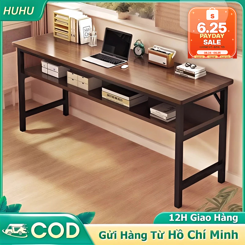 HUHU Bàn dài phòng ngủ tiết kiệm không gian cho nhiều người sử dụng khung chắc chắn