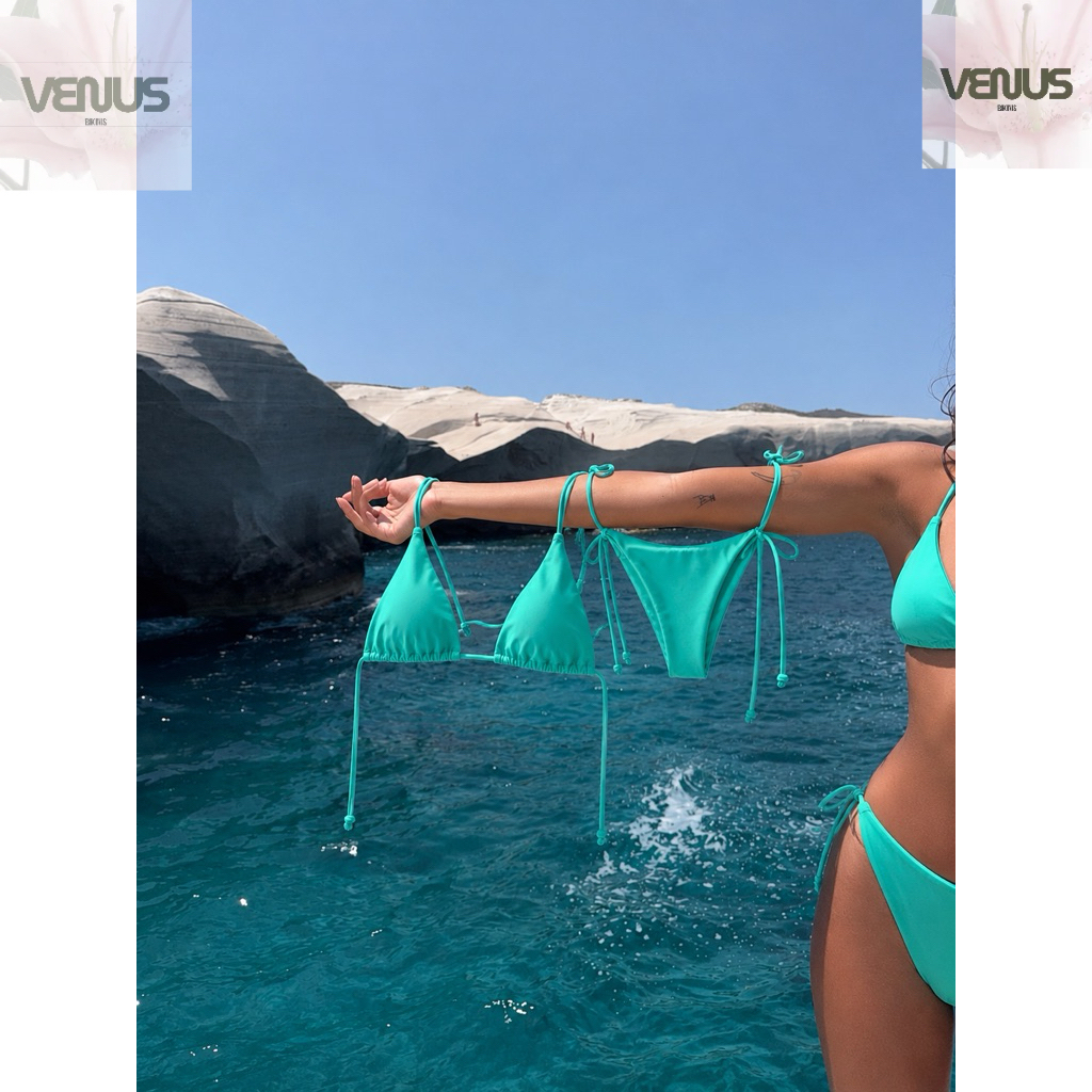 VENUS BIKINIS - 2 Mảnh Dây Freesize TIFFANY BLUE