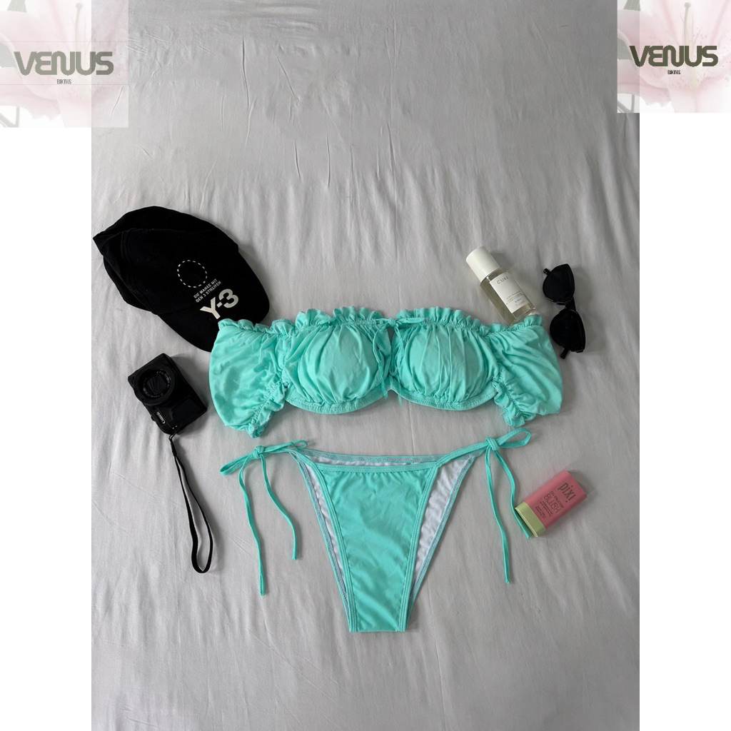 VENUS BIKINIS - 2 Mảnh Dây Freesize TIFFANY BLUE