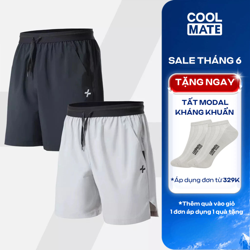 [TẶNG QUÀ ĐƠN 329K]Combo 2 quần shorts thể thao nam 6 inch đai siêu co giãn thoáng khí nhanh khô quần đa năng Coolmate