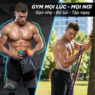 [COD] Dây kháng lực POWERBAND và MINIBAND hỗ trợ tập Gym, Yoga, tăng cơ, giảm mỡ, đủ mức kháng lực