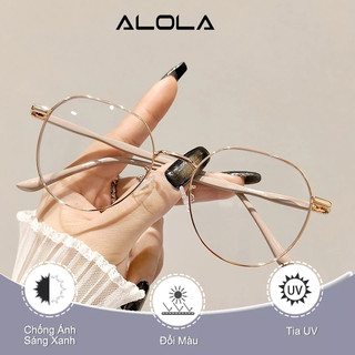 Kính Mát Nữ Nam ALOLA Gọng Kim Loại Chống UV Ánh Sáng Xanh Đổi Màu Khi Ra Nắng
