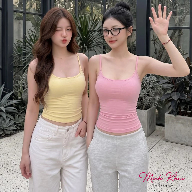 [Mở Bán] Áo Thun Nữ Hai Dây Mảnh Thun Borip Lụa Dáng Dài DD18 2d Ôm Body, Mềm Mát, Co Giãn Basic Minh Khuê Boutique