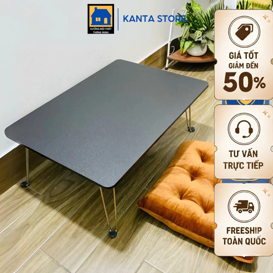 [FURNI HOME] Bàn học gấp gọn sinh viên, học sinh cỡ lớn 50x70cm phủ melamin chống xước siêu đẹp giá siêu sốc