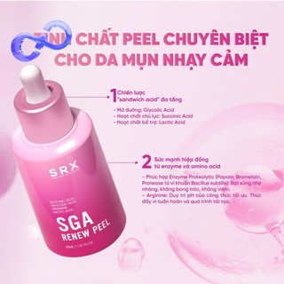 Tinh chất SGA Renew Peel SRX - Giúp dưỡng sáng da, trẻ hóa làn da, làm sạch tế bào da, điều tiết bã nhờn