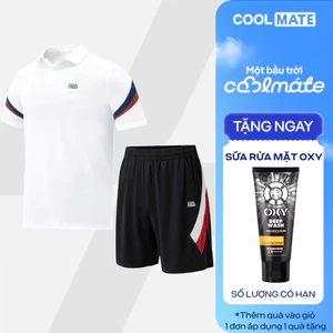 Set đồ thể thao Pickleball Áo Polo Teamwear Promax Sportline short thoáng khí Coolmate