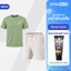 Set thể thao tập gym,Pickleball nam Áo Thun Essential + Quần Short 7inch thoáng khí Coolmate
