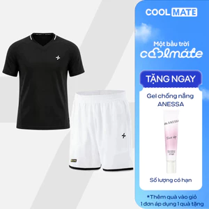 Set đồ bộ thể thao nam Pickleball Áo thun cổ V và Quần short Essentials Nhanh khô Coolmate