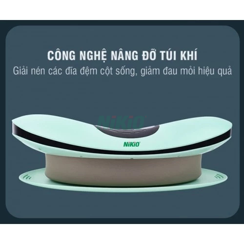 Máy massage thắt lưng cột sống Nikio NK-158 - Công nghệ 5in1, Pin sạc