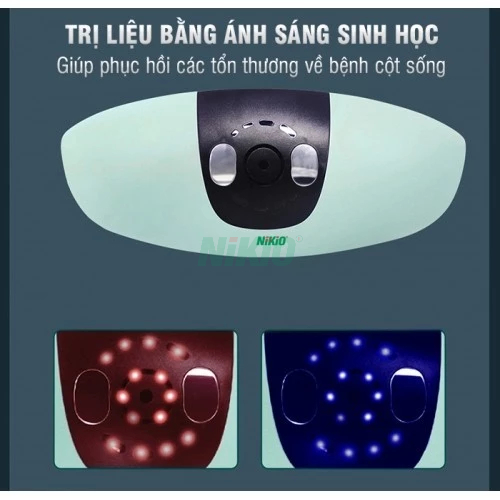 Máy massage thắt lưng cột sống Nikio NK-158 - Công nghệ 5in1, Pin sạc