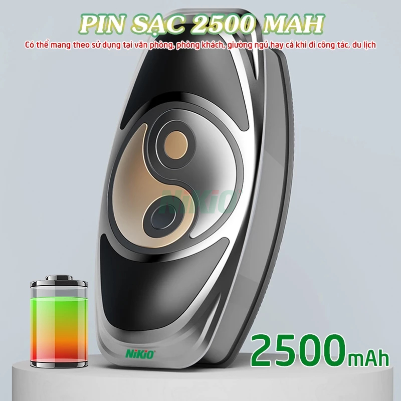 Máy Massage Lưng Cao Cấp Rung Chườm Ấm Nikio NK-159 - Kéo Giãn Giúp Giảm Đau Thắt Lưng