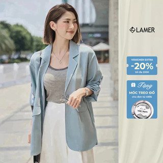 Áo Blazer Nữ Tay Lửng Dáng Suông VIENNE TRAN Áo Vest Nữ Công Sở Mùa Hè V65D20Q005