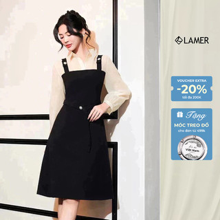 Đầm dáng A phối voan đai SHE'S BACK S63R23Q065