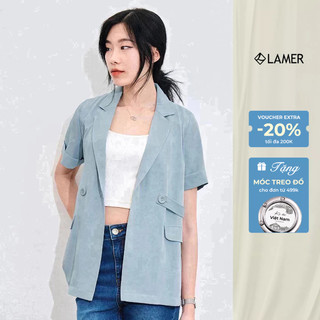 Áo Blazer Nữ Tay Ngắn Đai Rời Mặc Mùa Hè VIENNE TRAN V65D21H048