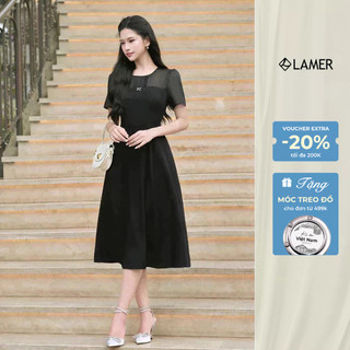 Đầm Nữ Dáng Xoè Dài Cầu Ngực Phối Ren LAMER O63L25H005
