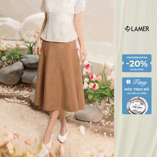 Chân Váy Xòe Bổ Mánh Chân Váy Dáng Dài Công Sở Thanh Lịch LAMER L62L25Q001