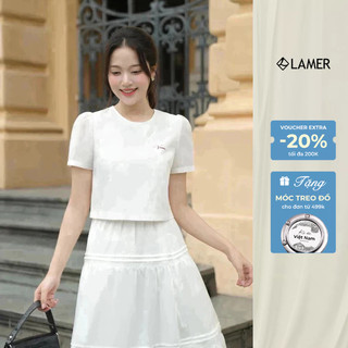 Áo Kiểu Nữ Croptop Dáng Suông Tay Ngắn VIEN TRAN D61B25H018