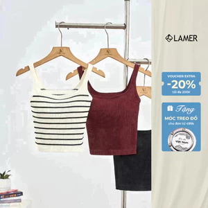 Áo 2 Dây Cổ Chữ U Có Lót Ngực Áo Hai Dây Bản To MCHIC P61O25Q003
