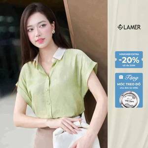 Áo Sơ Mi Nữ Cổ Đức Vai Chờm LAMER O61H25H023