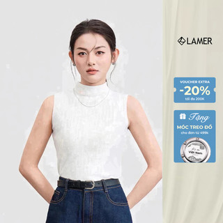 Áo Len Sát Nách Dáng Ôm Áo Len Giữ Nhiệt Mặc Cổ 3 Phân Mặc Trong LAMER D61W25Q008