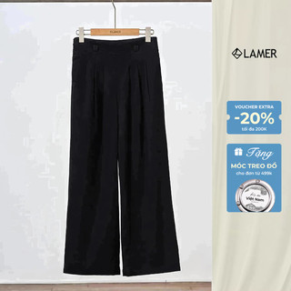 Quần ống rộng cạp liền ly bung LAMER L64W25Q010