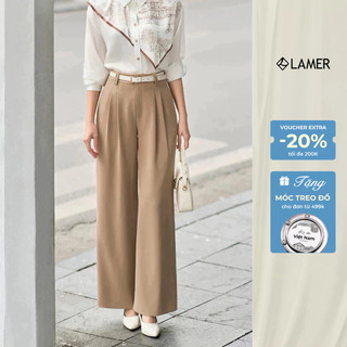 Quần Ông Rộng LAMER Dáng Ly Bung ( KHÔNG KÈM ĐAI) Công Sở L64W26Q005