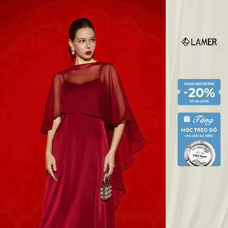Áo Choàng Tơ Đuôi Cá Mặc Ngoài Đầm Đi Tiệc Sang Trọng LAMER S61B26Q005