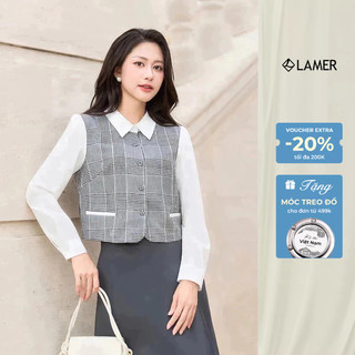 Áo Sơ Mi Nữ Phối Cổ Đức Dài Tay LAMER O61H25Q010