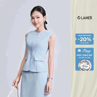 Áo Gile Nữ Cổ Tròn Dáng Ôm Áo Sát Nách Nữ Công Sở LAMER V65G25H002